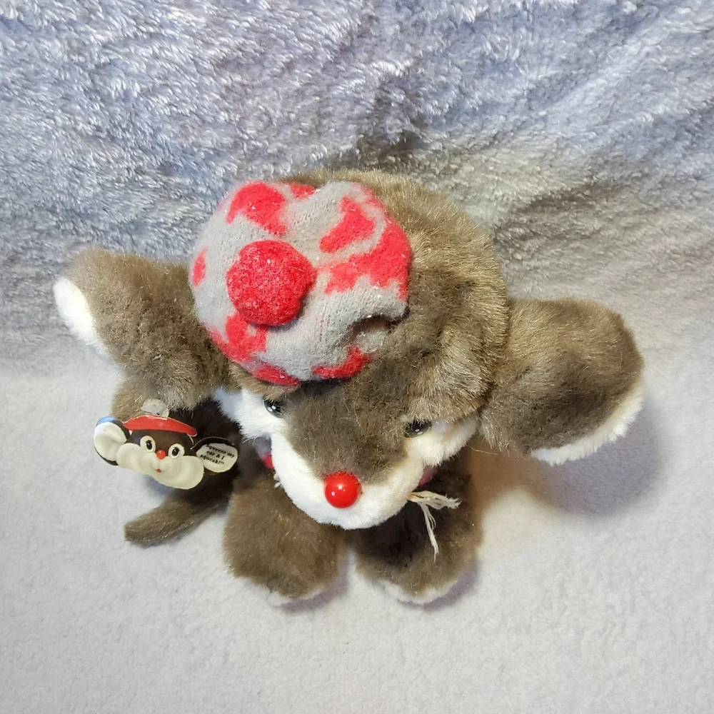 Vintage 1987 Lil' Tweaks Christmas Mouse Commonwealth Plush Target Exclusive 10